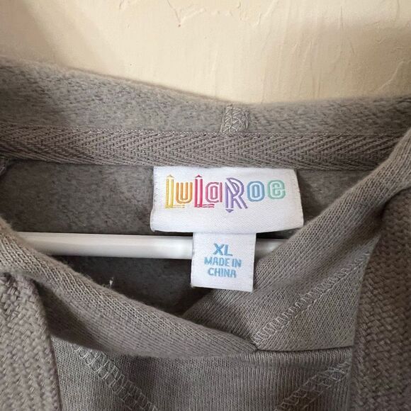 LULAROE Halloween Hoodie Women’s XL Trick or Treat with Kindness Puffy Letters - Picture 6 of 12